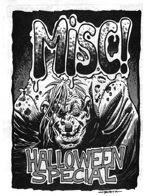 Cover art for a Misc! Halloween special